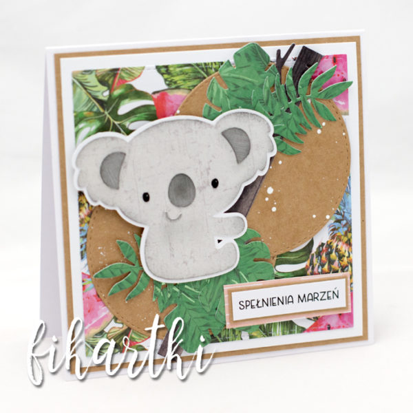 Kartka urodzinowa z misiem koala
