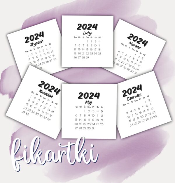 Kalendarz do druku 2024